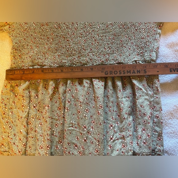 Rue+ Women’s Plus Babydoll Ruched Long Puff Sleeve Tiered Floral Dress 2X - Picture 11 of 13